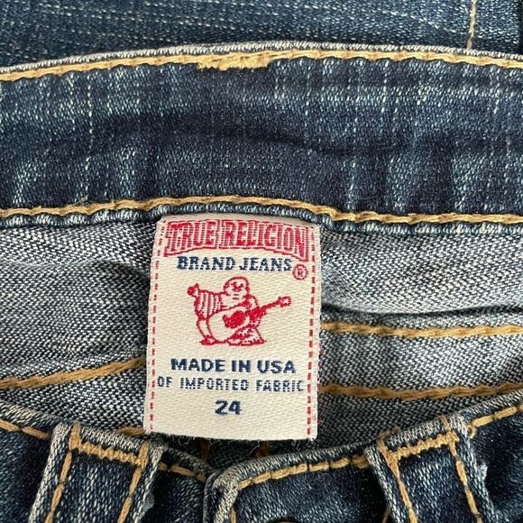 True Religion Low Rise Dirty Wash Jeans Sz 24 - Picture 6 of 7
